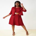 2-Piece Sweater Jacket Dress image number null