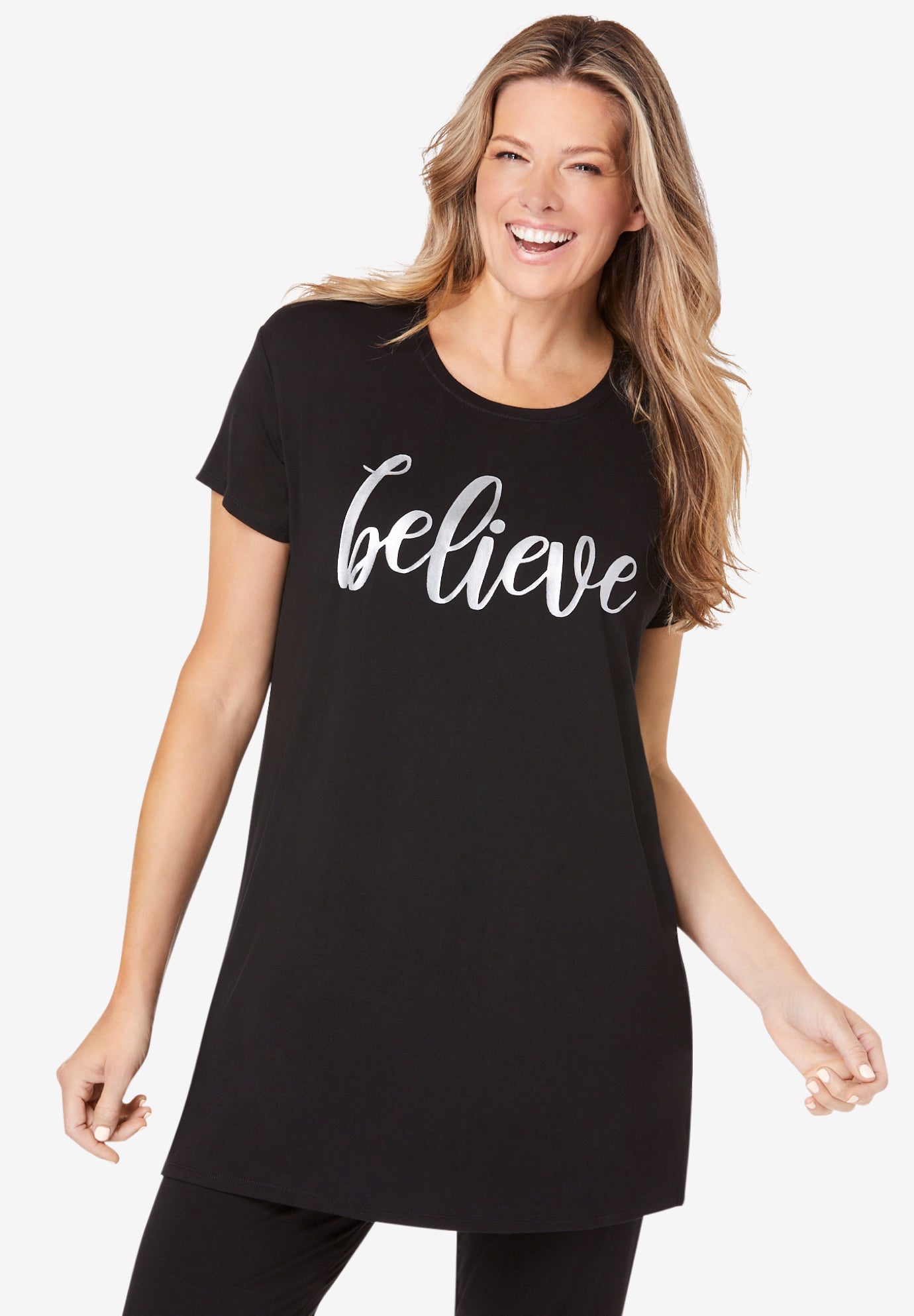 Soft PJ Tunic Tee image number 0