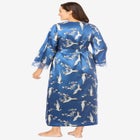 The Luxe Satin Long Peignoir Set image number null