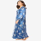 The Luxe Satin Long Peignoir Set image number null