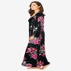 The Luxe Satin Long Peignoir Set image number null