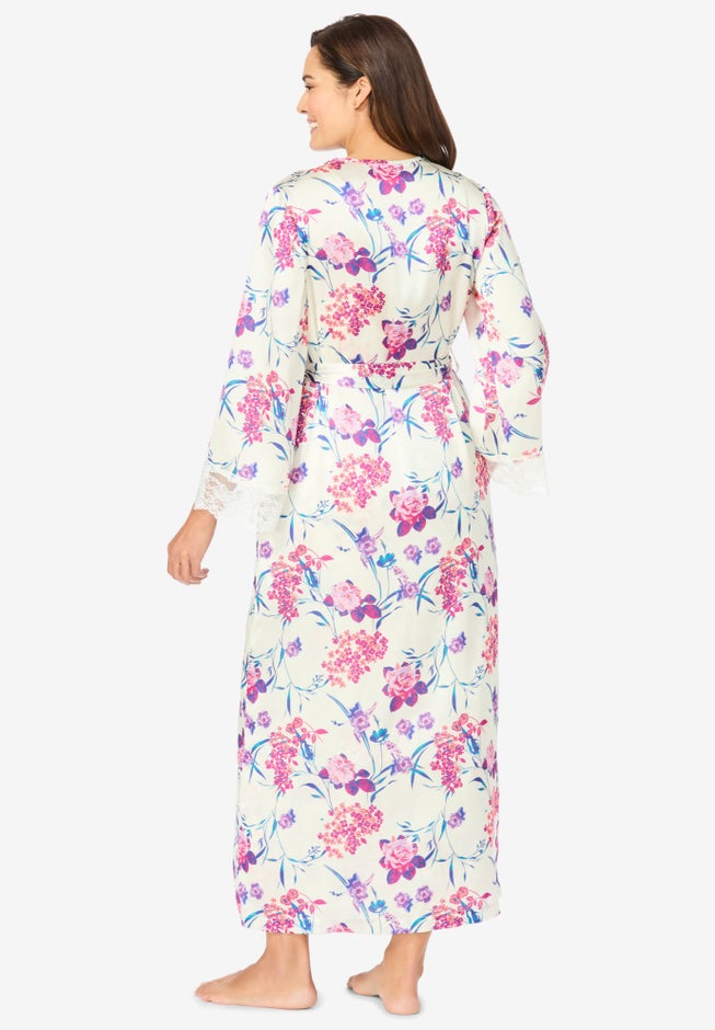 The Luxe Satin Long Peignoir Set image number 1