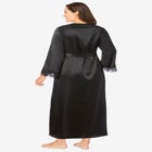 The Luxe Satin Long Peignoir Set image number null