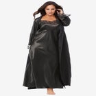 The Luxe Satin Long Peignoir Set image number null