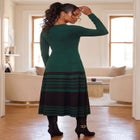 Fit and Flare Sweater Dress image number 2