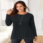 Chevron Fit & Flare Sweater image number null