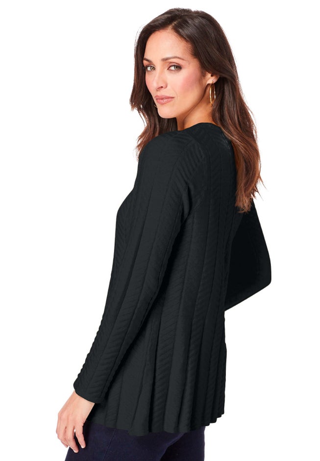 Chevron Fit & Flare Sweater image number 2