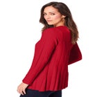 Chevron Fit & Flare Sweater image number null