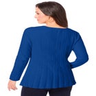 Chevron Fit & Flare Sweater image number null