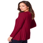 Chevron Fit & Flare Sweater image number null