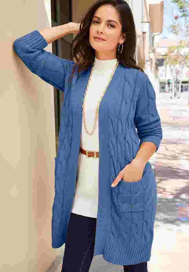 Cable Duster Sweater image number 0
