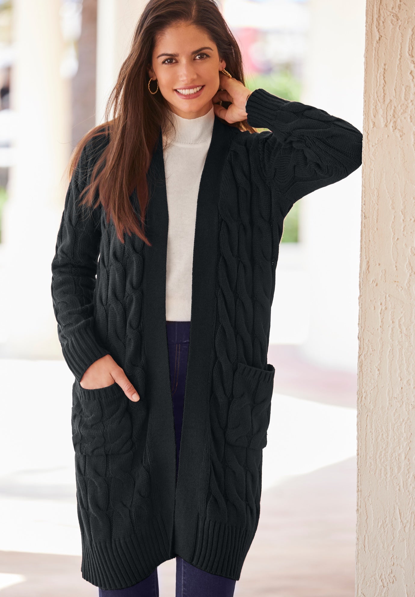 Cable Duster Sweater image number 0