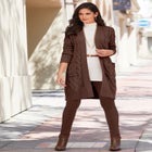 Cable Duster Sweater image number null