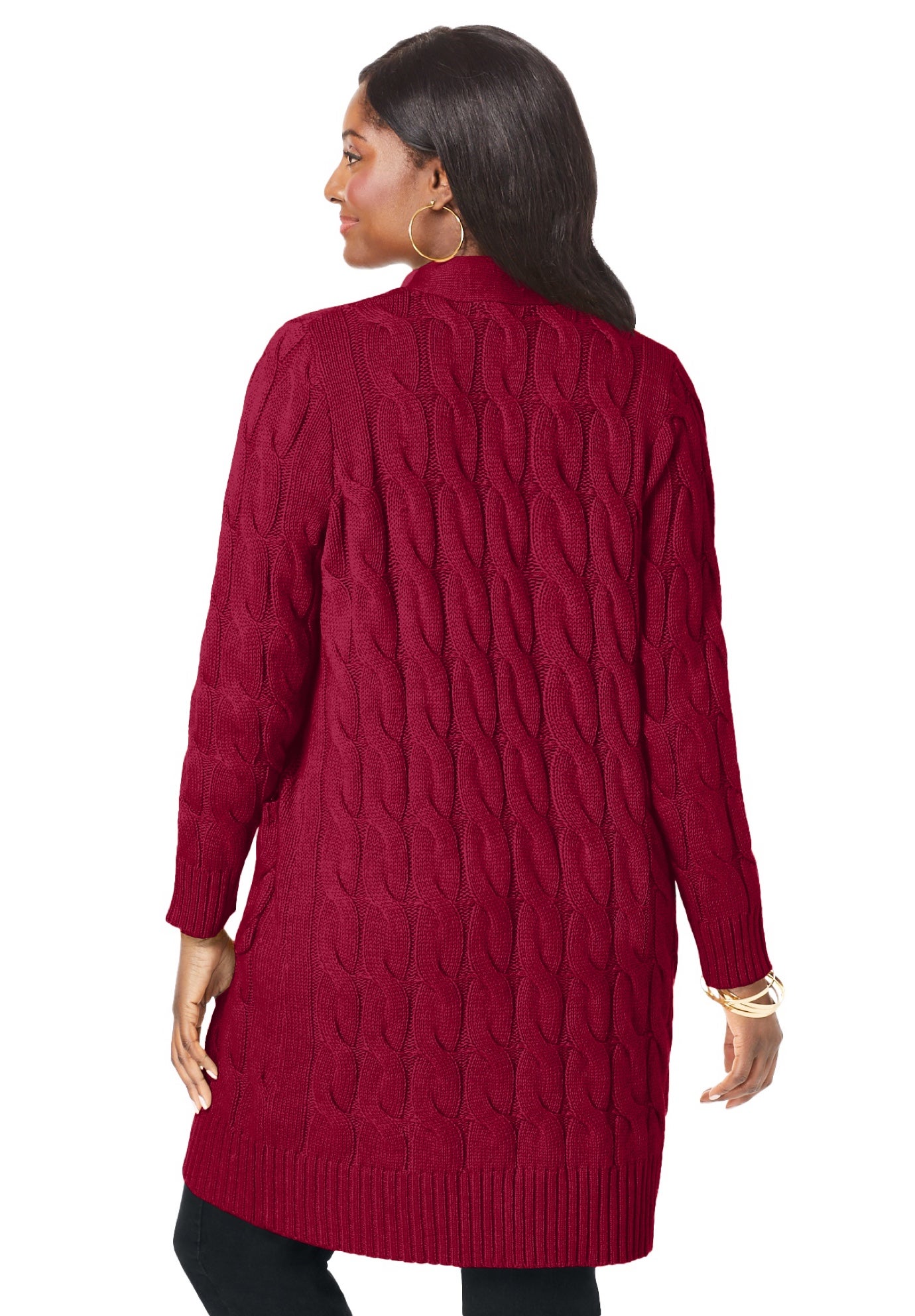Cable Duster Sweater image number 2