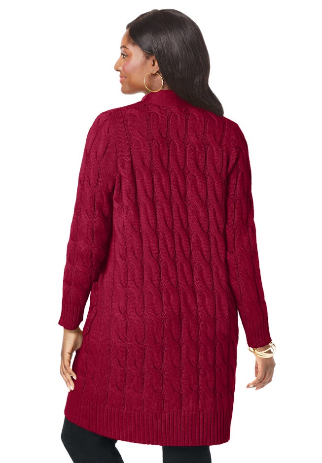 Cable Duster Sweater image number 2