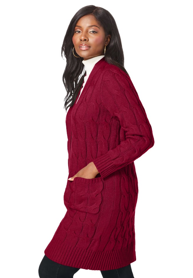 Cable Duster Sweater image number 3