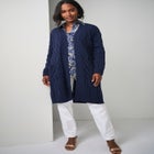 Cable Duster Sweater image number null