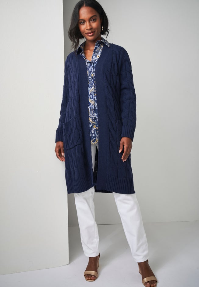 Cable Duster Sweater image number 0