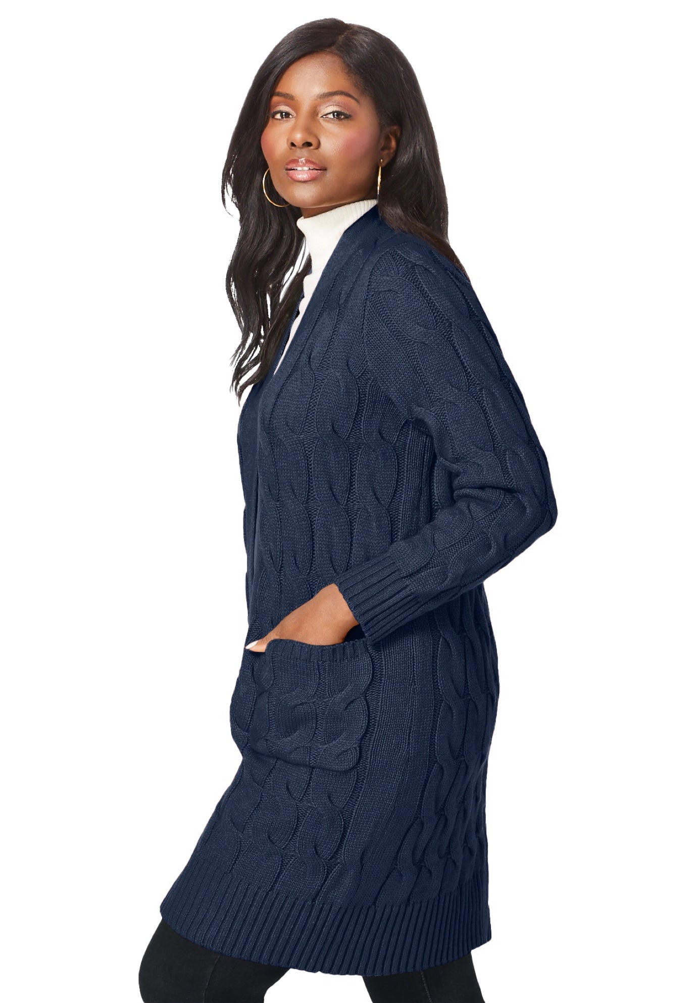 Cable Duster Sweater image number 2