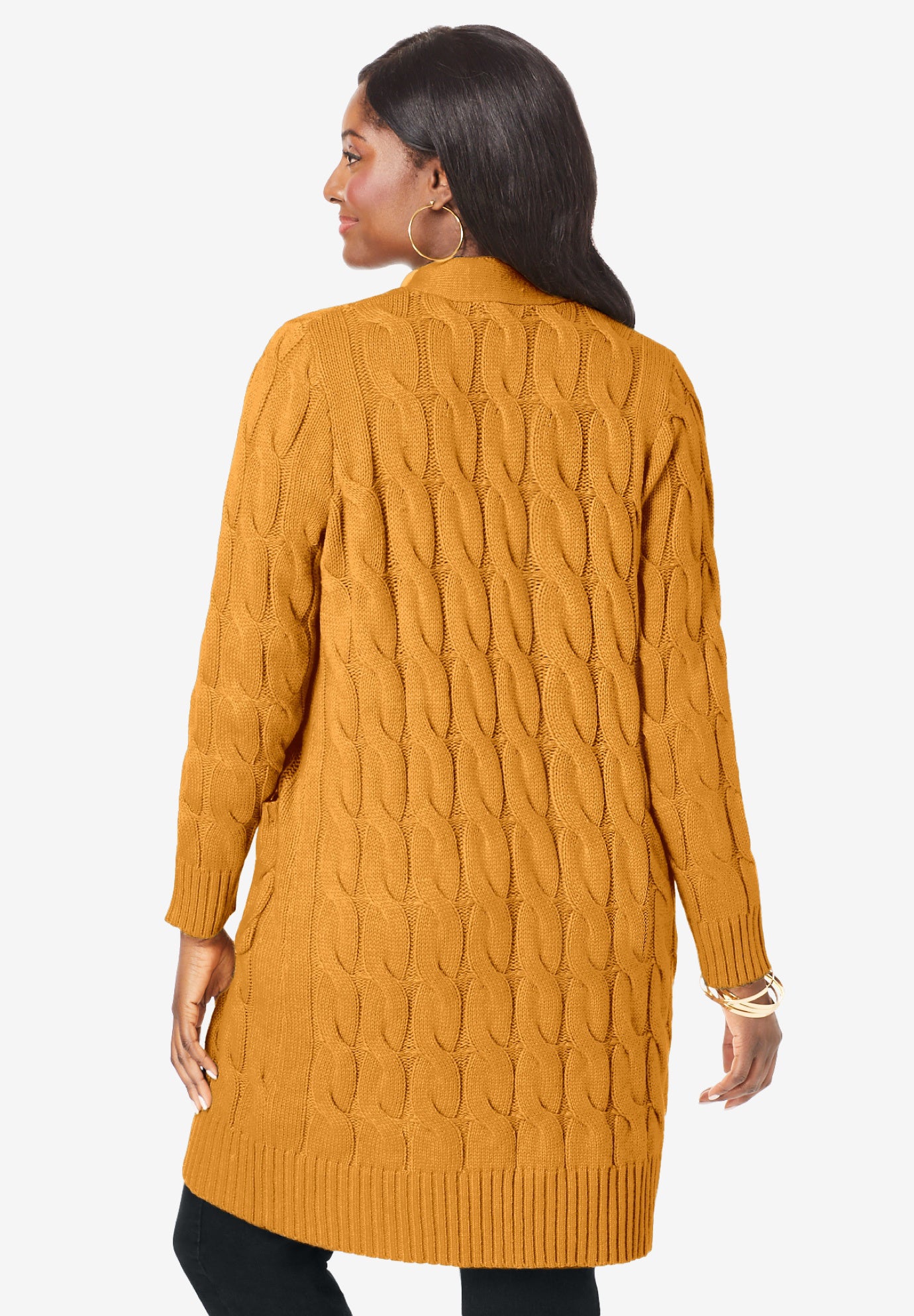 Cable Duster Sweater image number 2