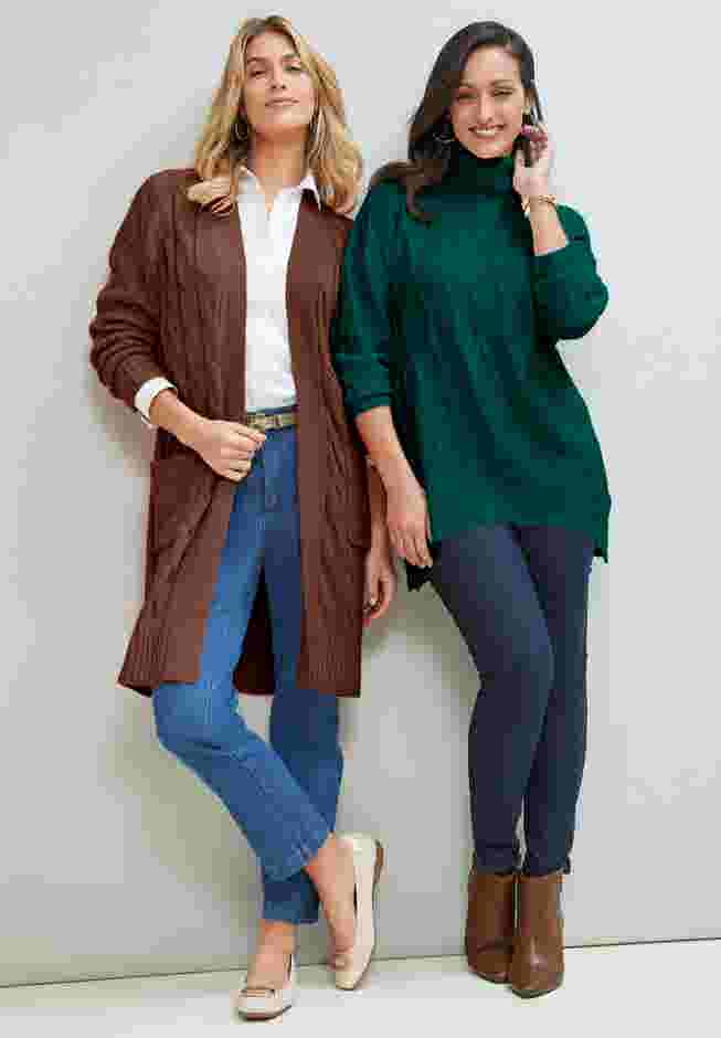 Cable Duster Sweater image number 2