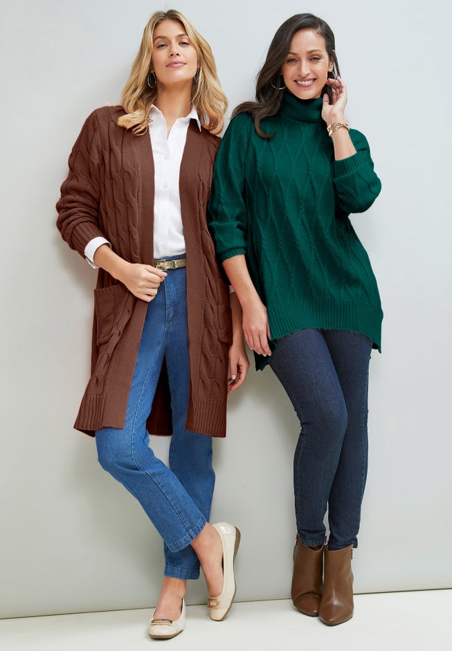 Cable Duster Sweater image number 3