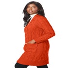 Cable Duster Sweater image number null
