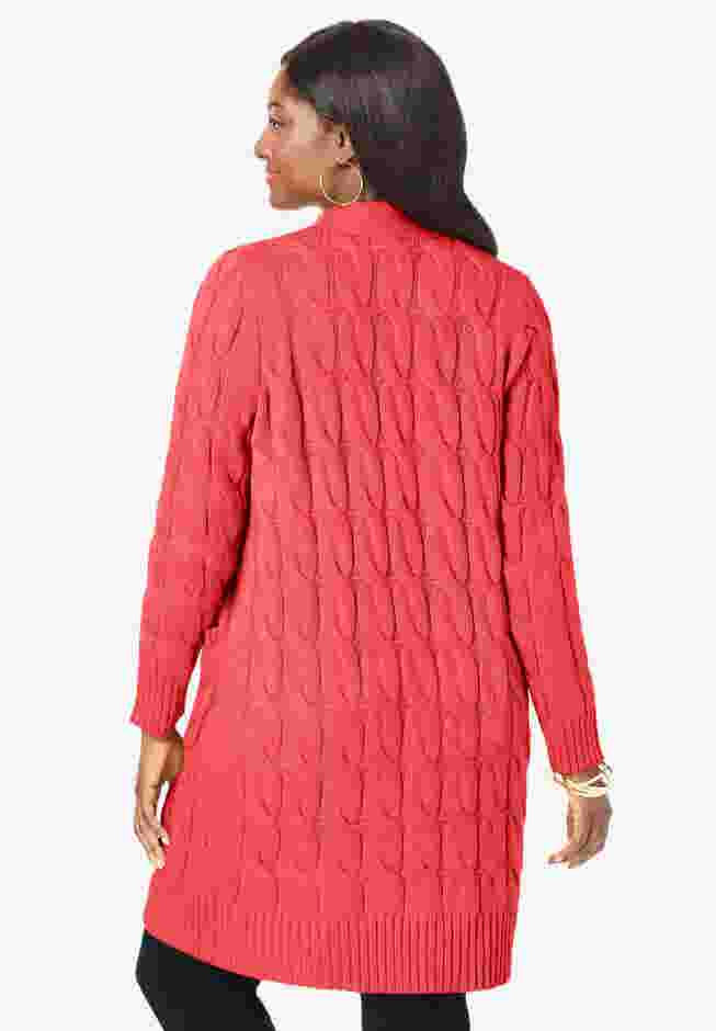 Cable Duster Sweater image number 1