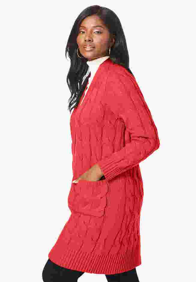 Cable Duster Sweater image number 2