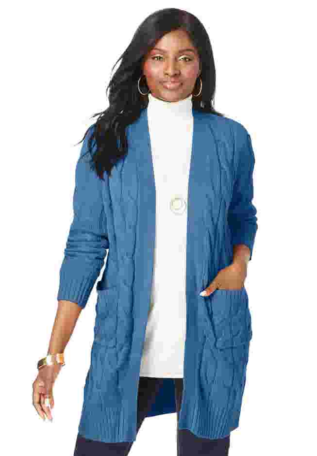 Cable Duster Sweater image number 1