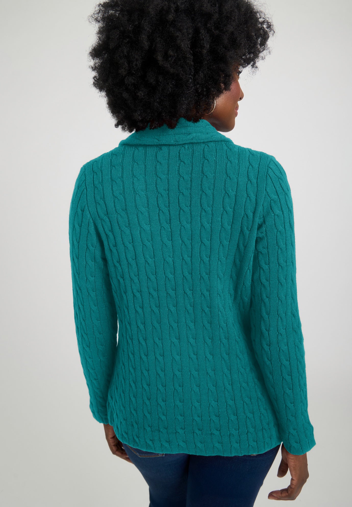 Cable Blazer Sweater image number 1