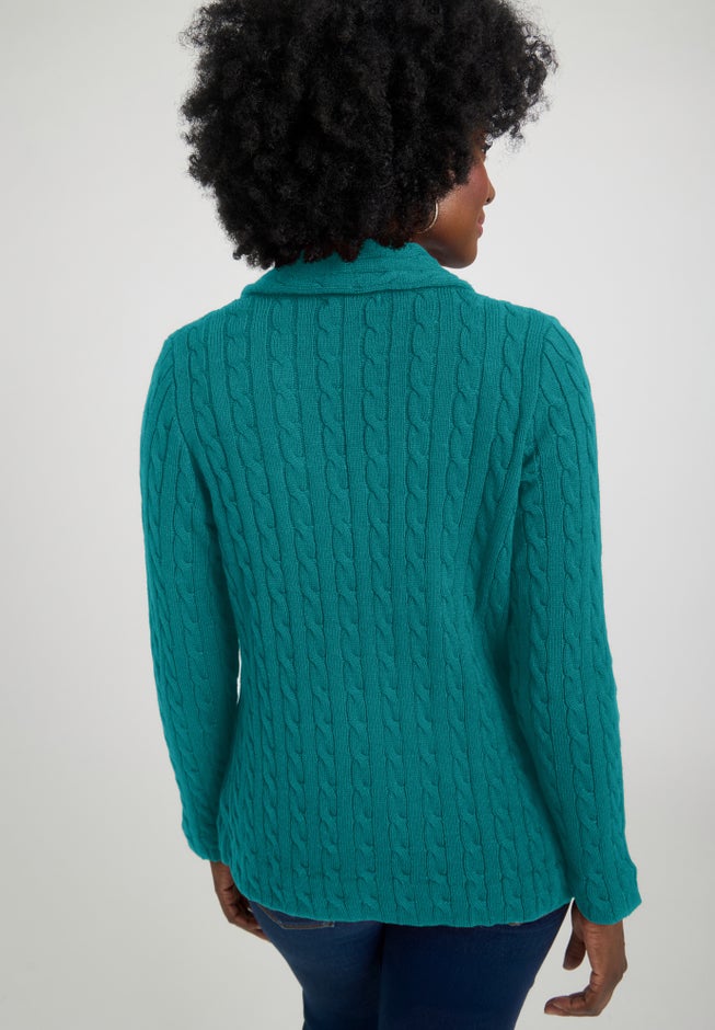 Cable Blazer Sweater image number 1