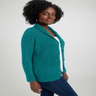 Cable Blazer Sweater image number null