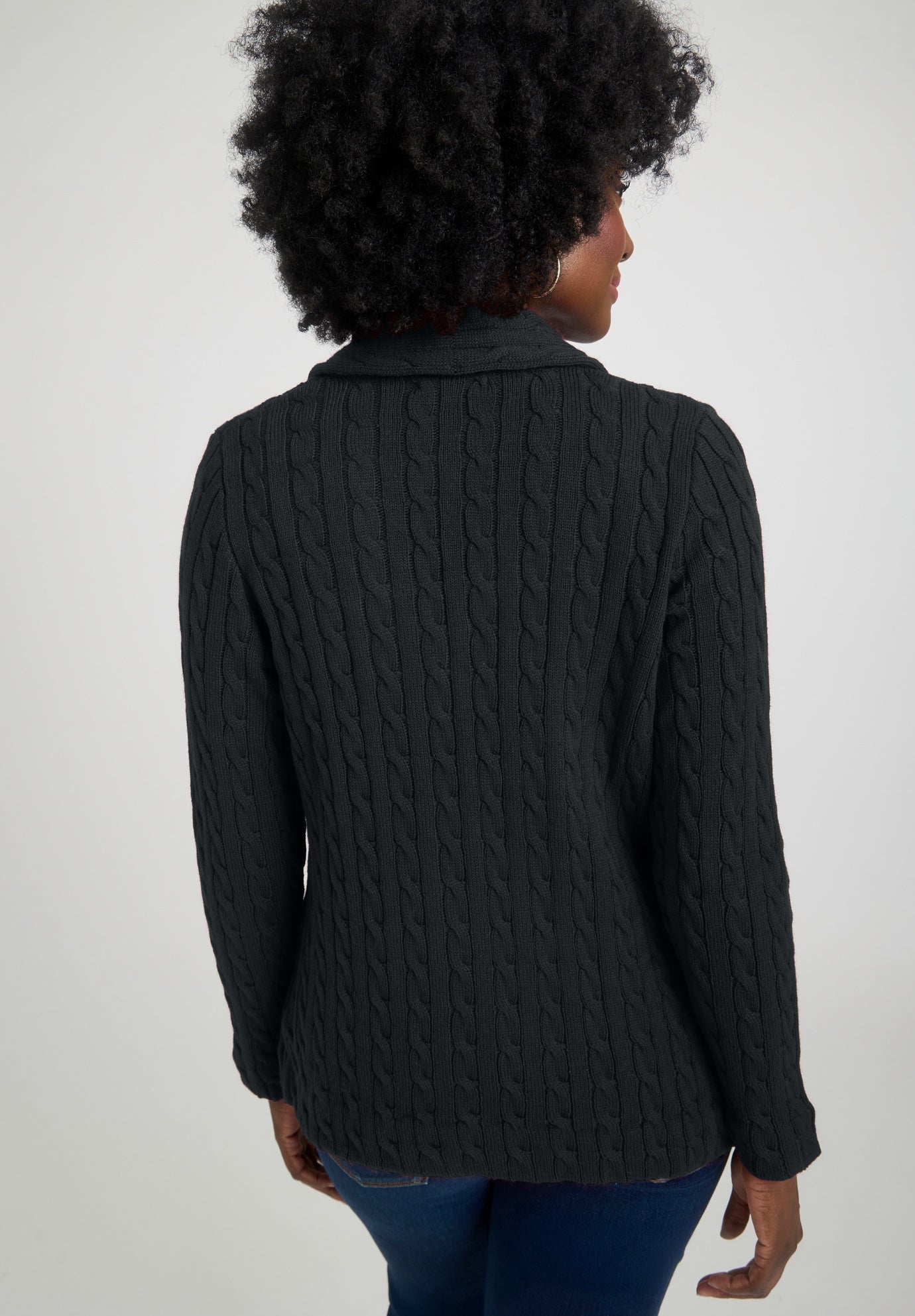 Cable Blazer Sweater image number 1