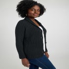 Cable Blazer Sweater image number null