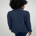 Cable Blazer Sweater image number null