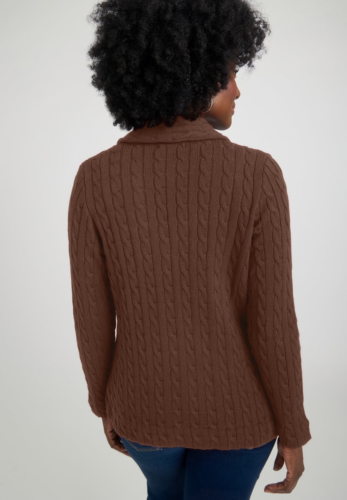 Cable Blazer Sweater image number 1