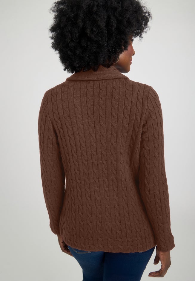 Cable Blazer Sweater image number 1