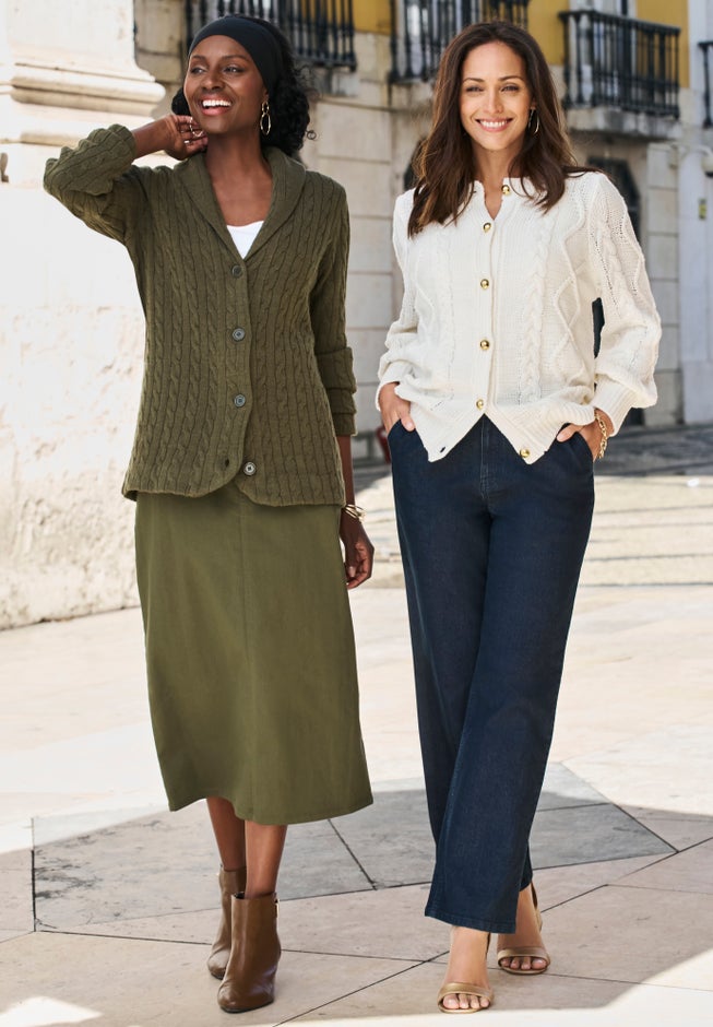 Cable Blazer Sweater image number 7