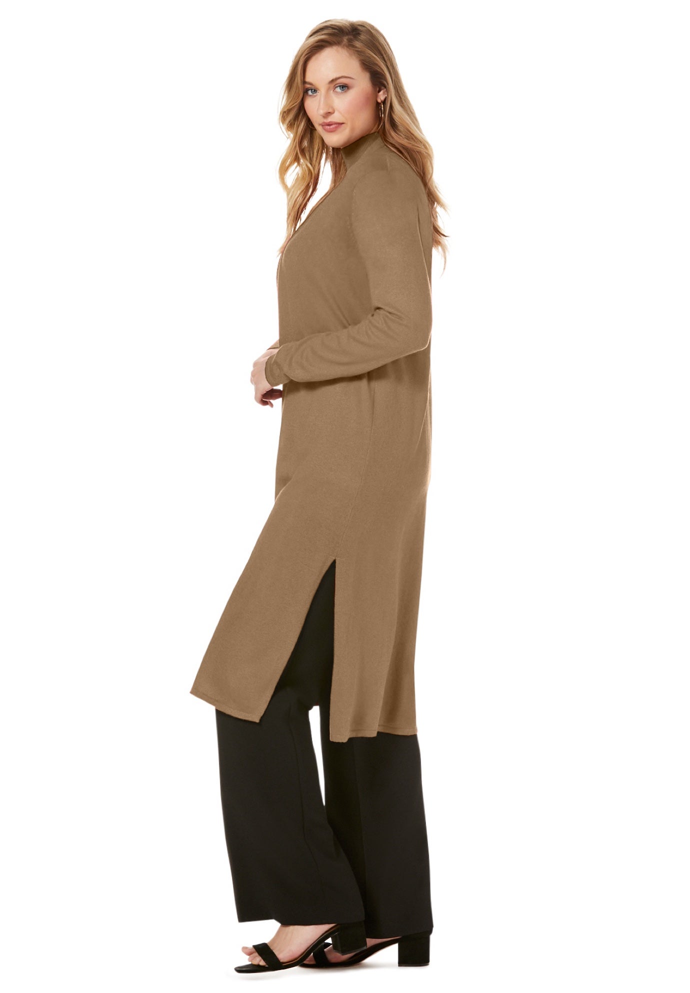 Carefree Cashmere Duster Sweater image number 2