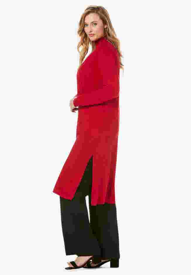 Cotton Cashmere Duster Sweater image number 4