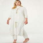 Cotton Cashmere Duster Sweater image number null