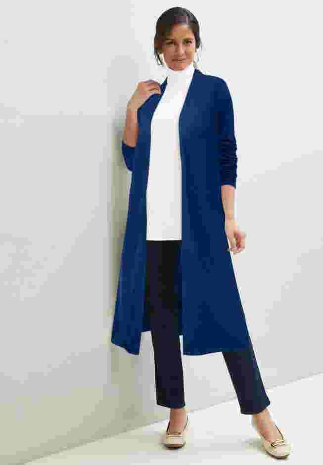 Cotton Cashmere Duster Sweater image number 7