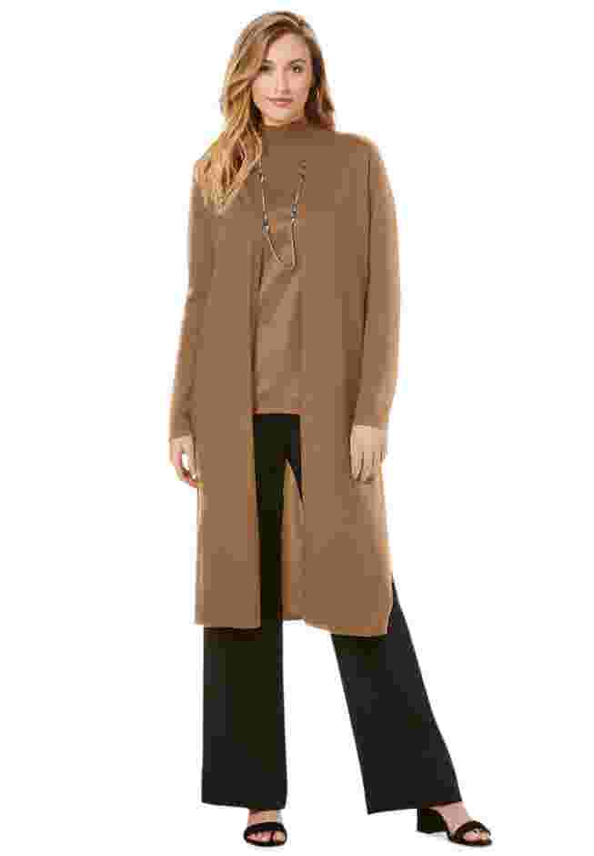 Cotton Cashmere Duster Sweater image number 0
