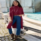 Carefree Cashmere Duster Sweater image number null
