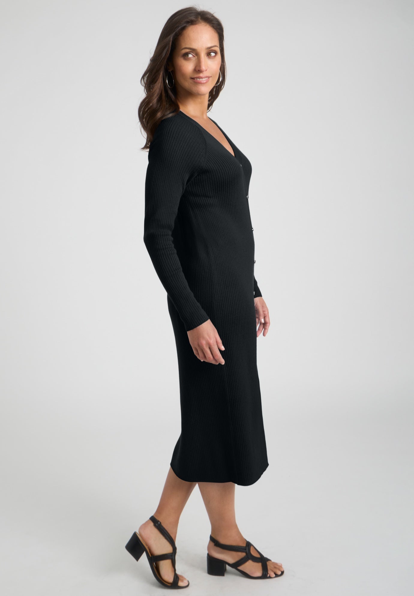 Button Front Midi Dress image number 2