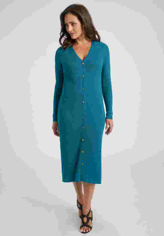 Button Front Midi Dress image number 0