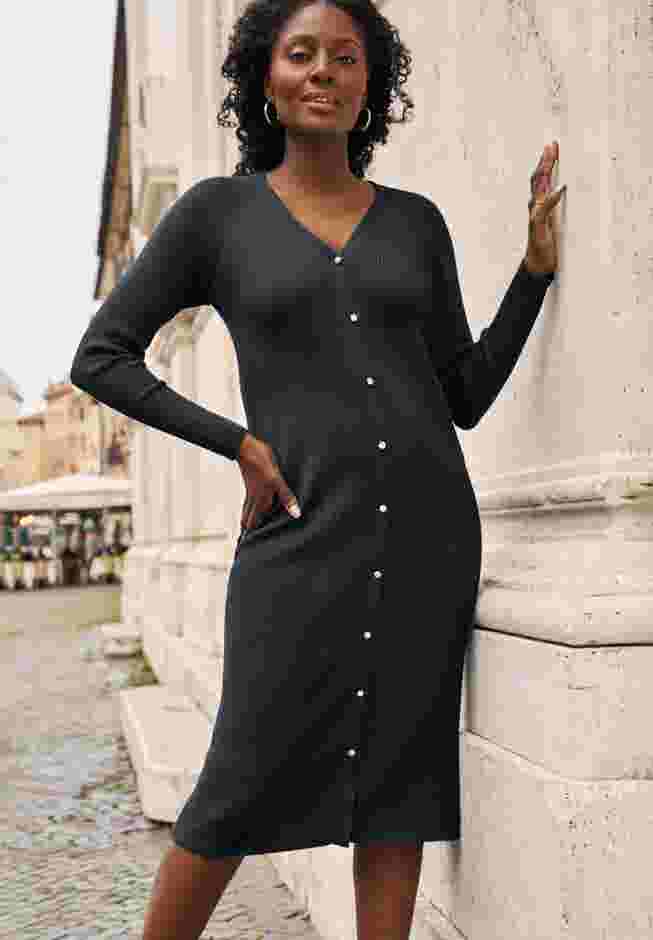 Button Front Midi Dress image number 0