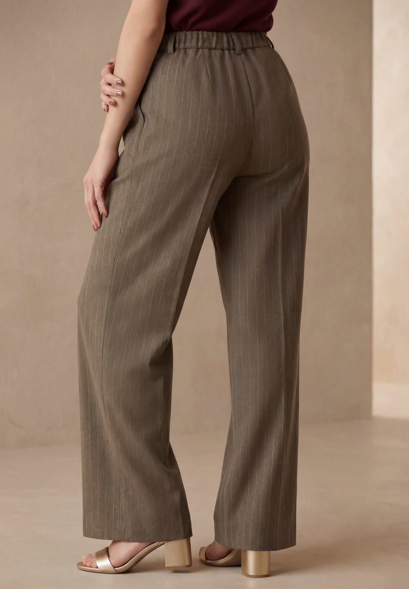Wide Leg Pleated Trouser image number 1
