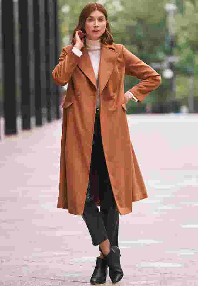 Trapeze Wool-Blend Coat image number 2